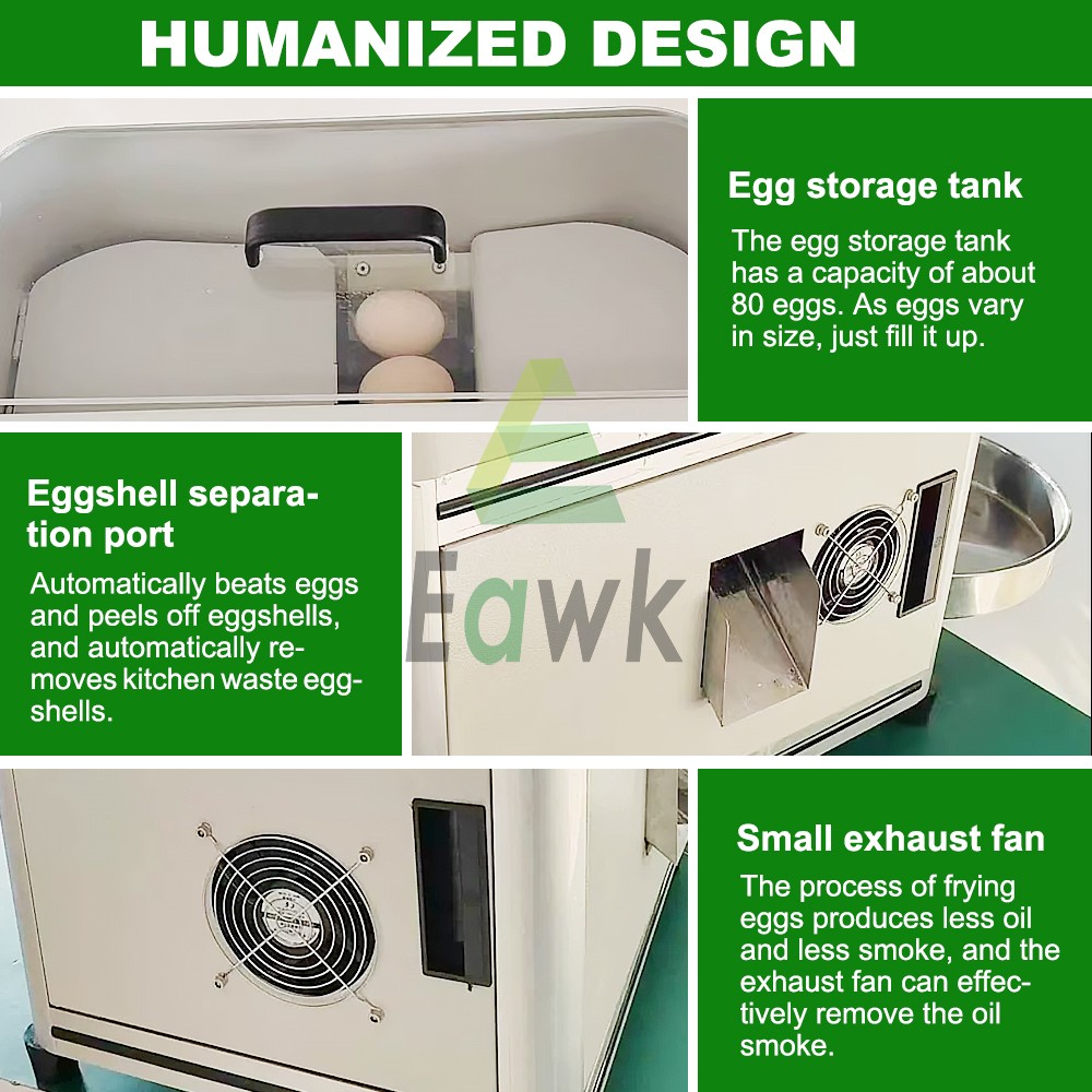 Automatic Fried Egg Maker Commercial Soft Boiled Egg Frying Machine Non-Stick