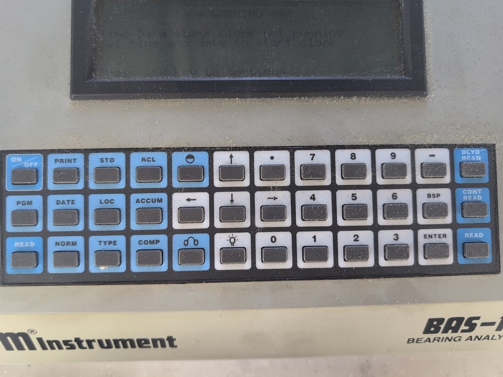 SPM Instrument BAS-10 Bearing Analyzer w/ Printer Cord & Strap JS$
