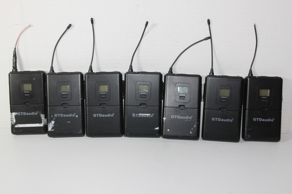Lot of 7 GTD Audio Transmitter Untested