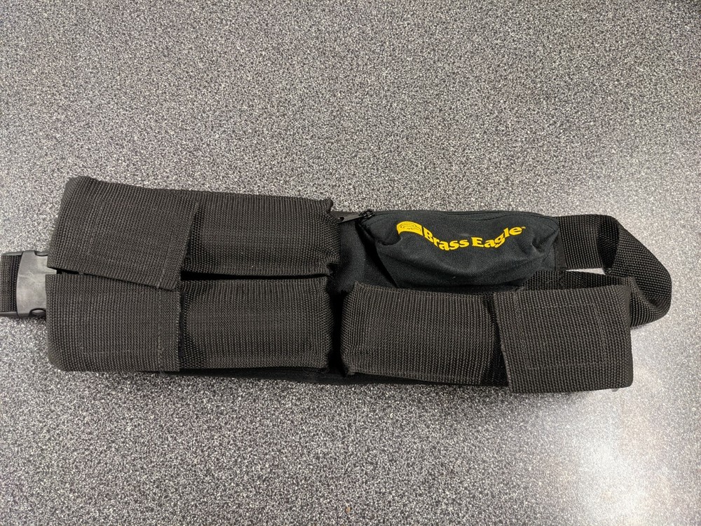 Brass Eagle 3 pack paintball harness. Complete kit with pods. RARE! OG.