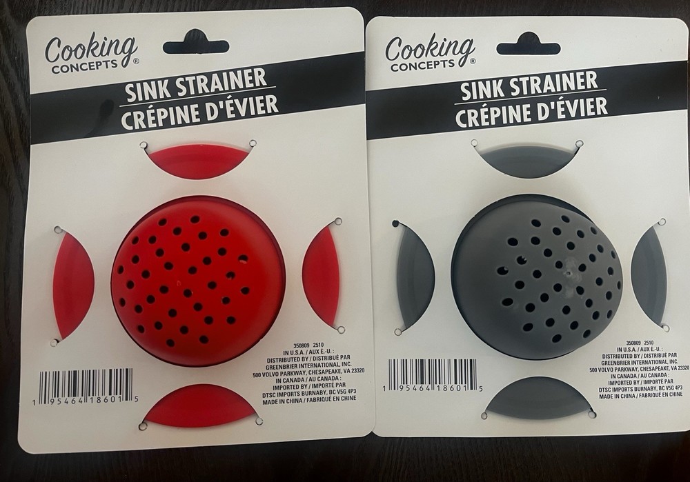 Cooking Concept Sink Strainer 2 Count Set