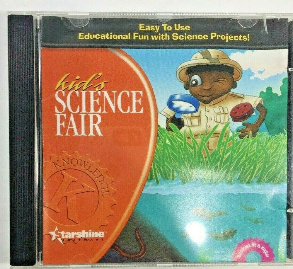 Starshine Kids Science Fair Projects Educational Home School CD ROM PC Software