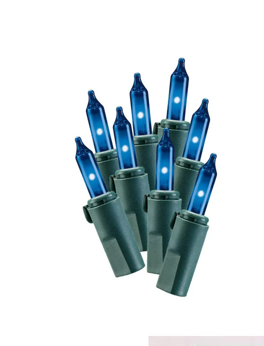 PHILIPS 100CT MINI LIGHTS 24.7 FT, BLUE
