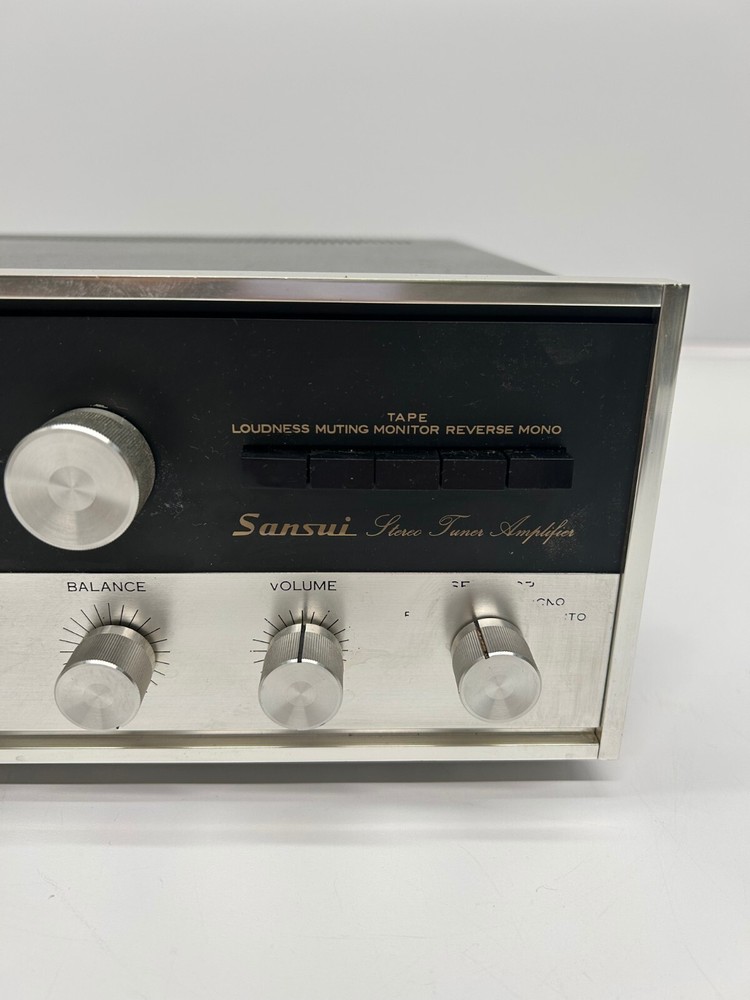 Vtg Sansui Model 2000 Solid State Stereo Tuner Amplifier No Power As Is