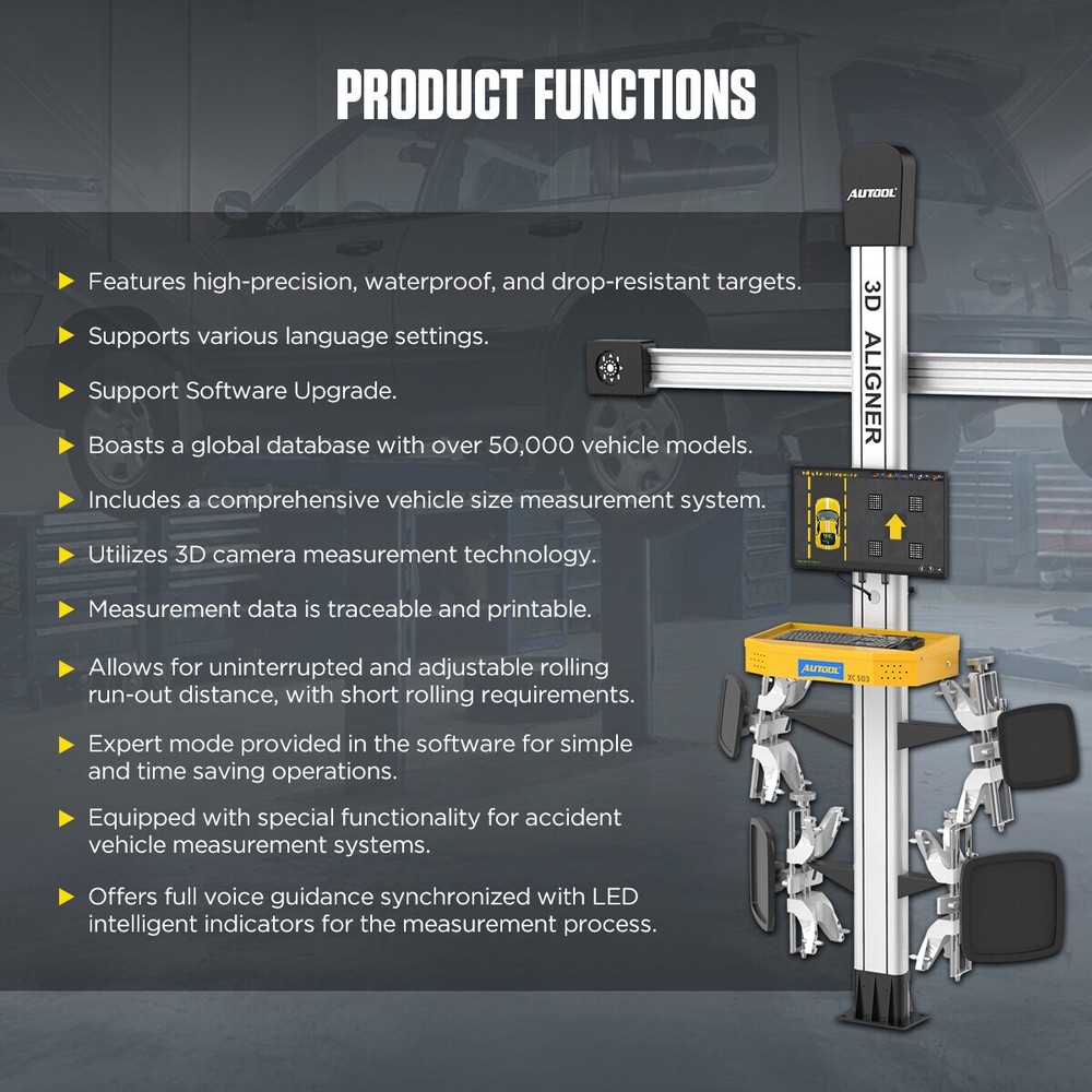 Wheel Alignment Machine Fully Automatic 3D Tire Aligner System Alignment Tool