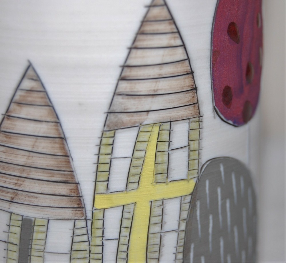 Unique Brid Lyons ~ Ireland ~ Handcrafted Studio Pottery Vase / Cup
