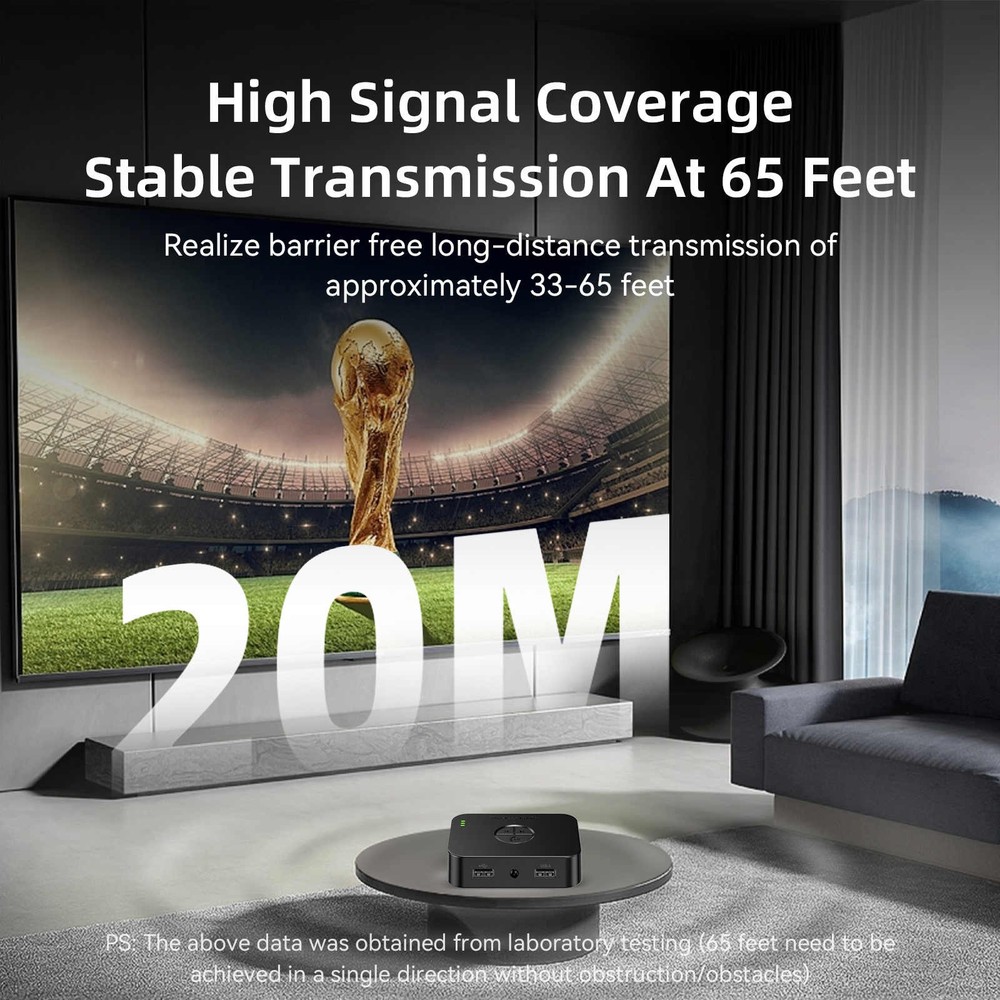 New Bluetooth 5.4 Receiver Wireless Audio Adapter RCA/AUX/Type-C/USB interface