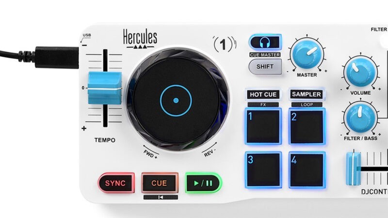 Hercules DJControl Mix Wireless Double Deck Controller w/ Bluetooth