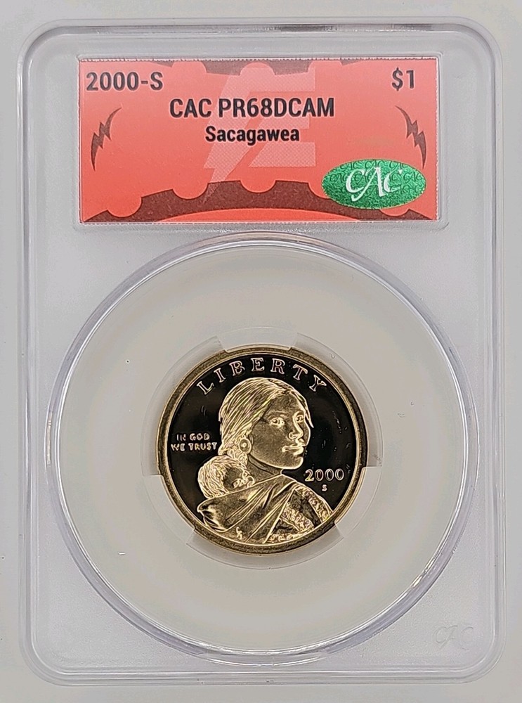 2000-S Sacagawea $1 Coin CAC PR 68 DCAM
