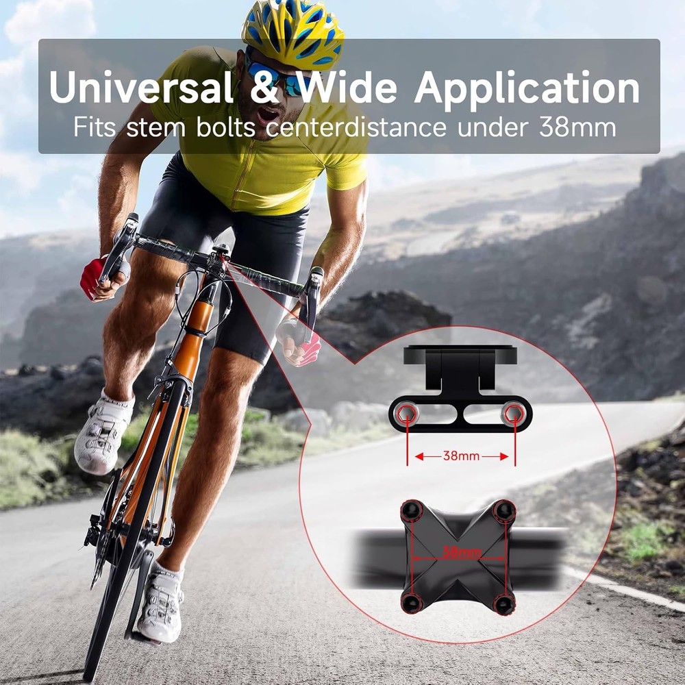 Out Front Bike Computer Mount, Angle Adjustable - 38mm Mount