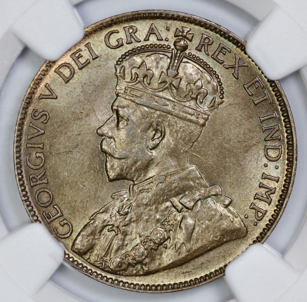 1920 Canada 1c Large Cent NGC MS 64 BN Brown