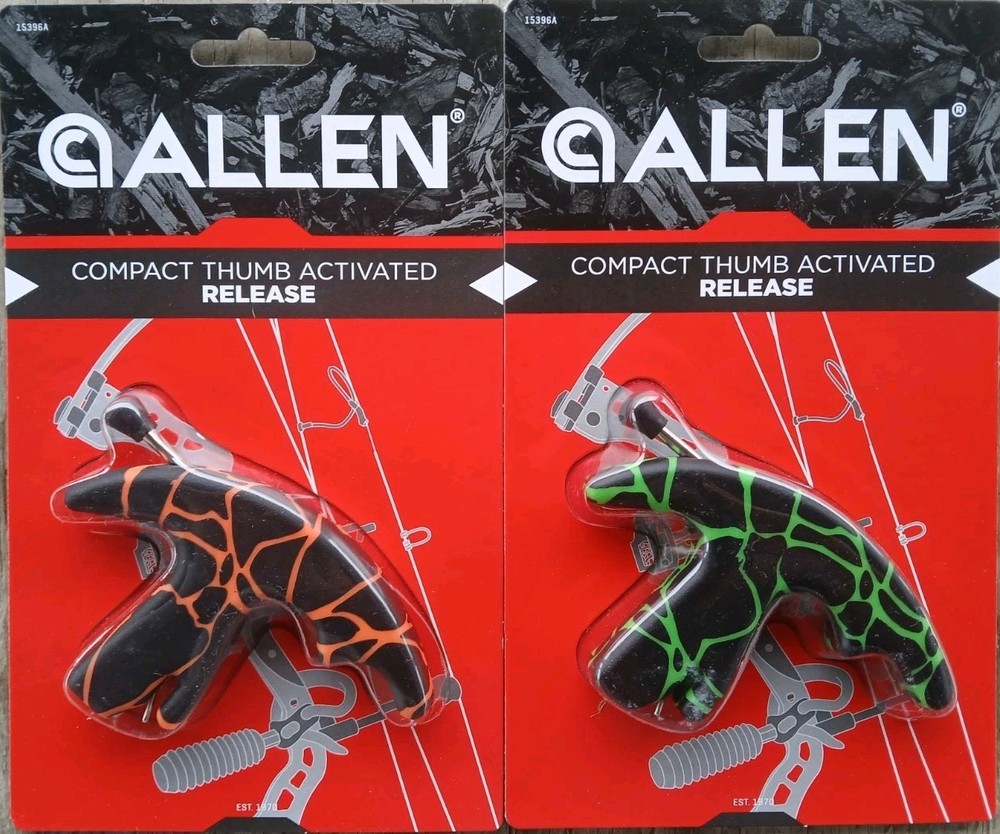 (2) Allen Compact Thumb Activated Release Archery Bow Left/Right Hand