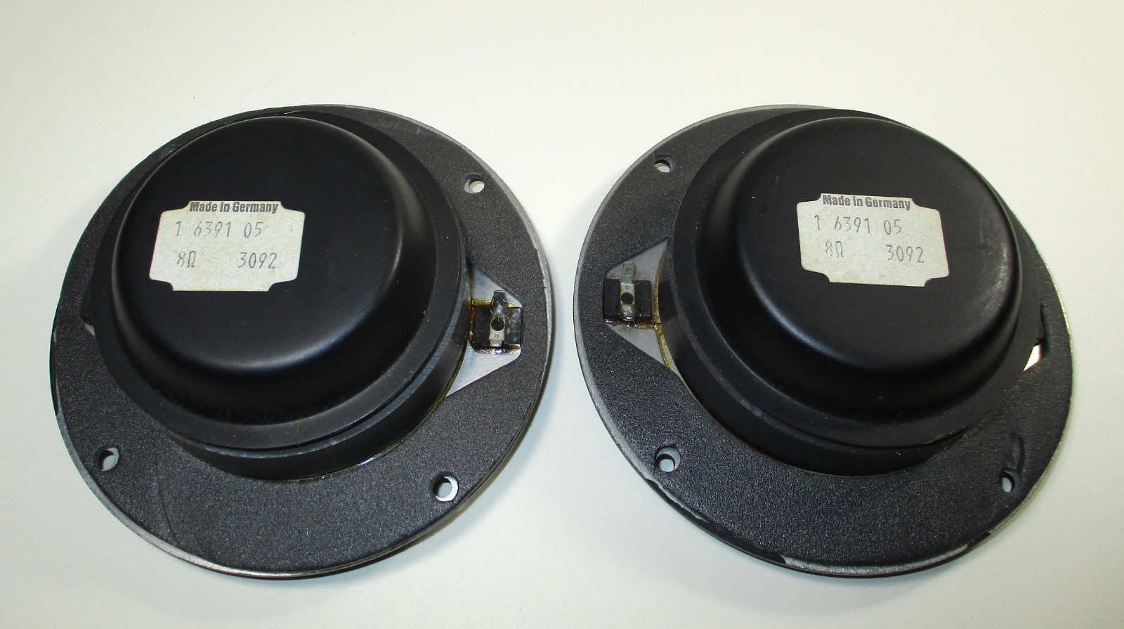 Unbranded 5" Round Dome Tweeter Speakers 8 Ohms NOS Germany Tested Pair