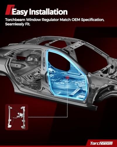 Front Driver Side Power Window Regulator with Front Left Driver Side 741-799