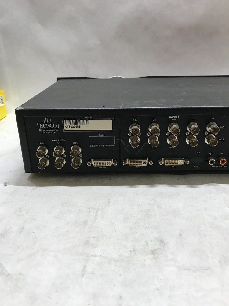 Runco VX2c DHD Projection Processor POWERS ON! For Parts UNTESTED SOLD AS IS -DW