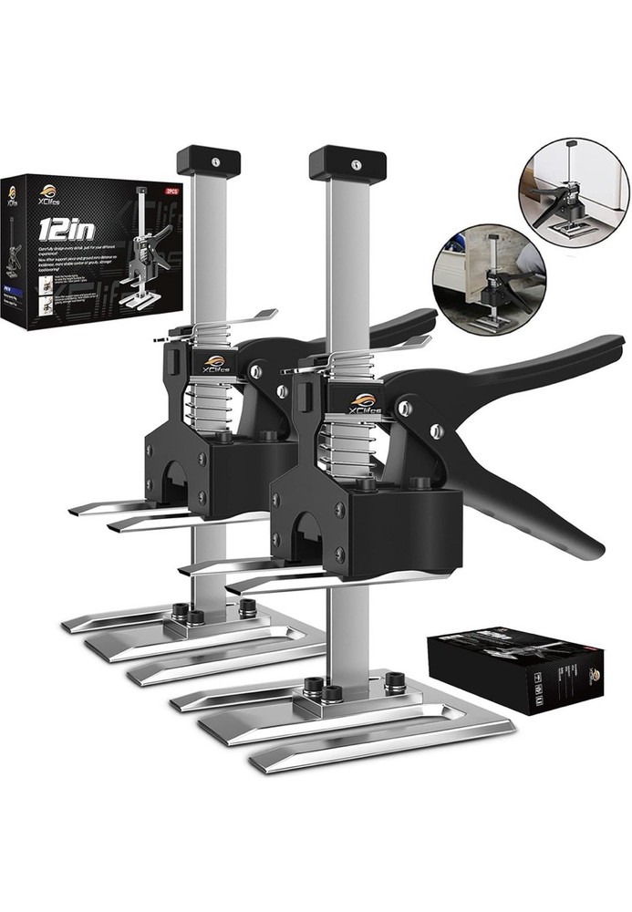 Labor Saving Arm Jack Handle 2 Pack, Construction Jack, Wall Tile Locator, Mu...