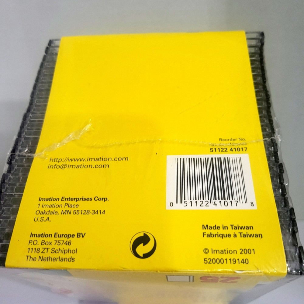Imation CD or DVD Storage Cases 25 Cases NIB