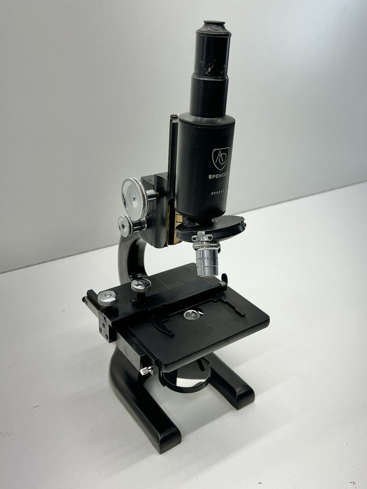 American Optical Spencer Microscope Vintage AO 1 Objectives Unknown Year