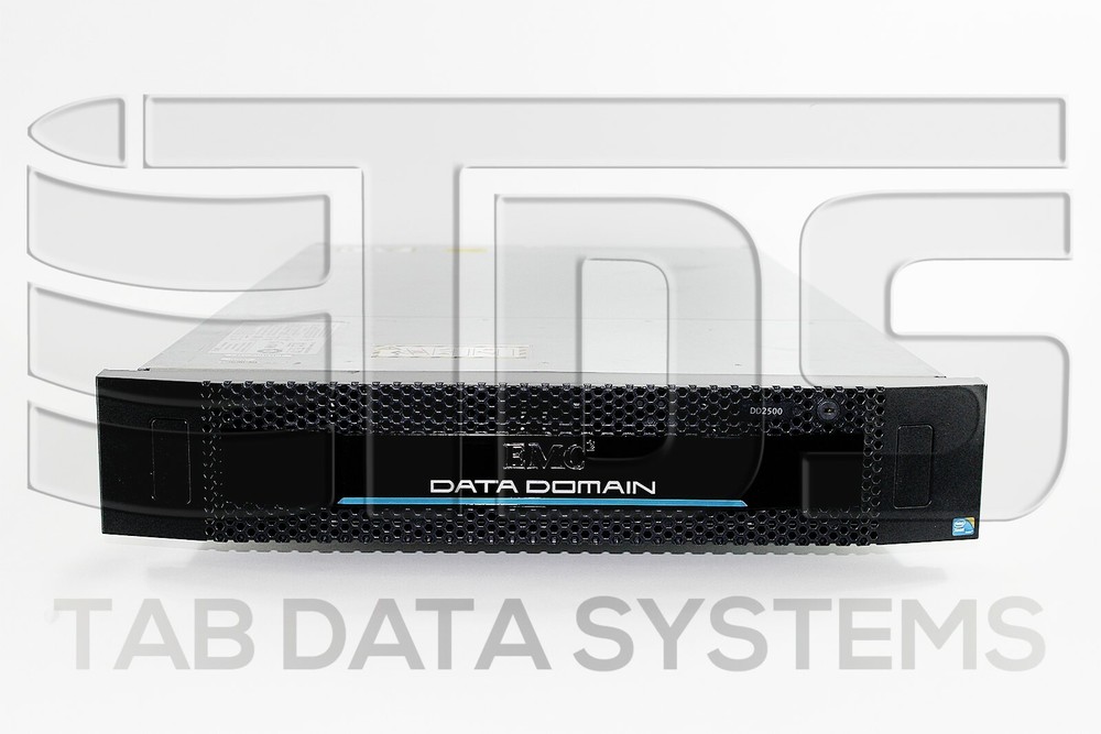 EMC Data Domain DD2500 Deduplication System w/ 12x 3TB 7.2K SAS HDD