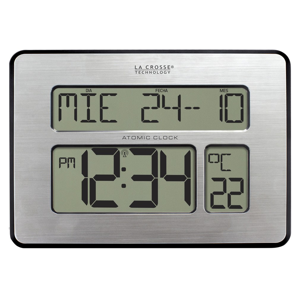 513-1419 La Crosse Technology 2" Numbers Atomic Digital Wall Clock - Open Box
