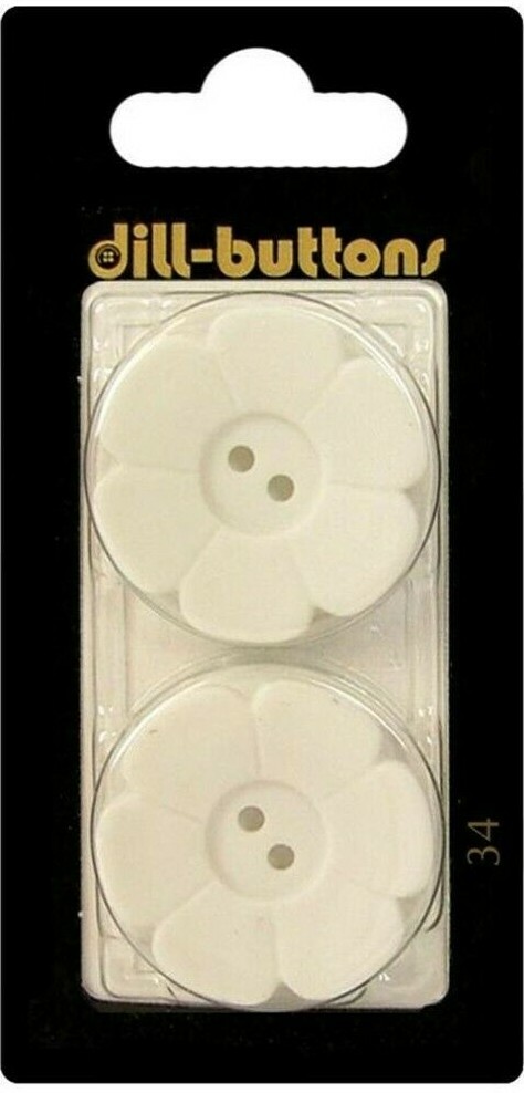 Dill Buttons ~ (0034) - 1 1/8" - 2 ct