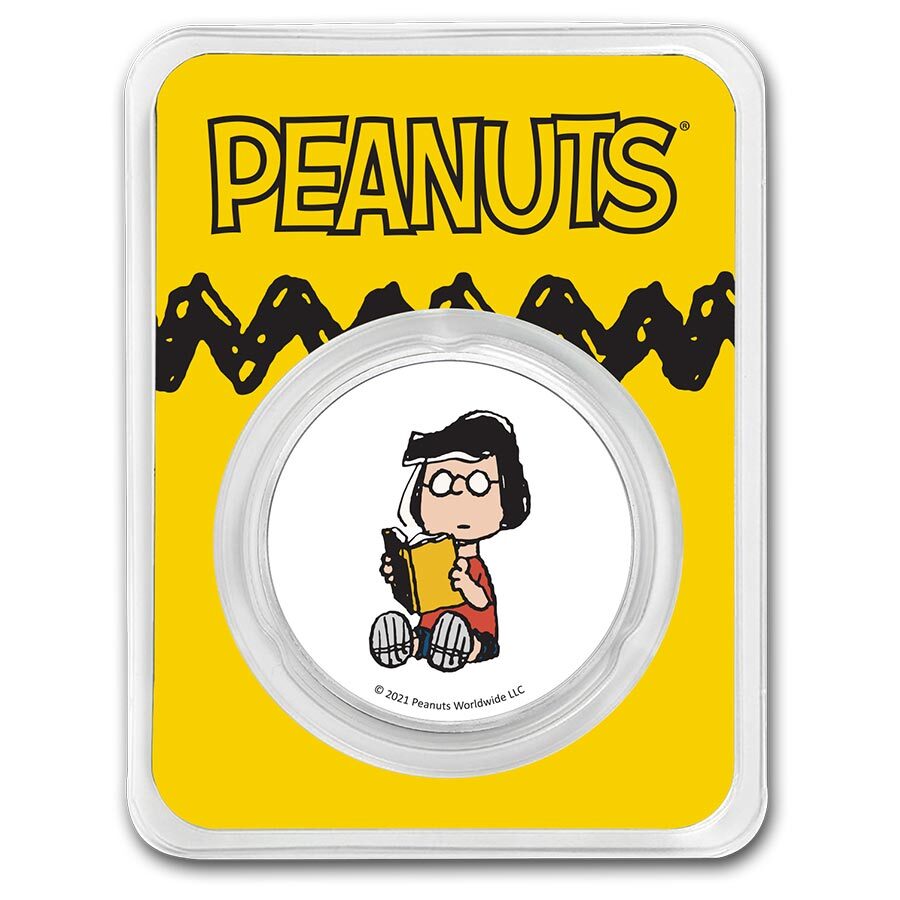 Peanuts® Marcie 1 oz Colorized Silver Round