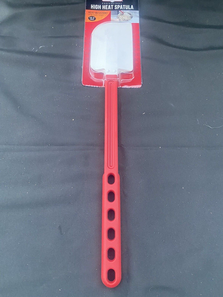 Chef Master 90214 16-1/2" High-Temp Spatula with Silicon Spoon Blade NEW Sealed