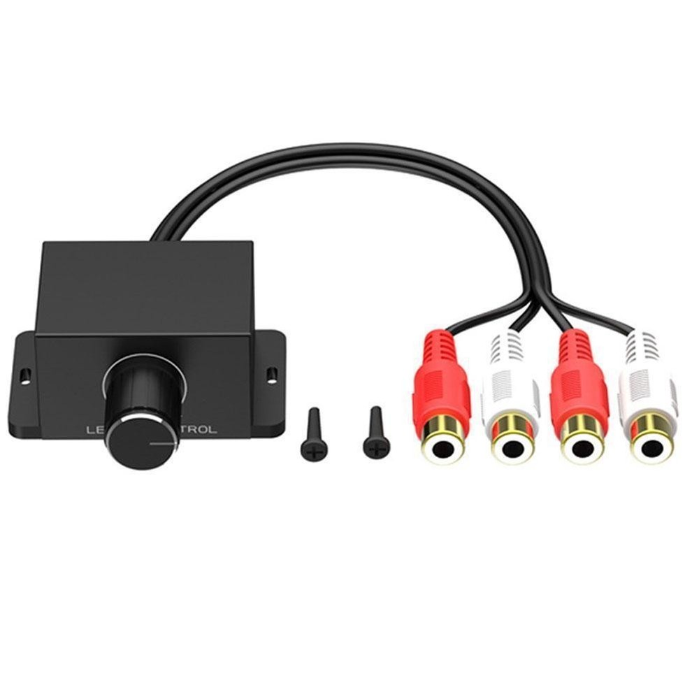 Universal Car Audio Amplifier Bass RCA Level Remote Control Volume Knobs Z7B4
