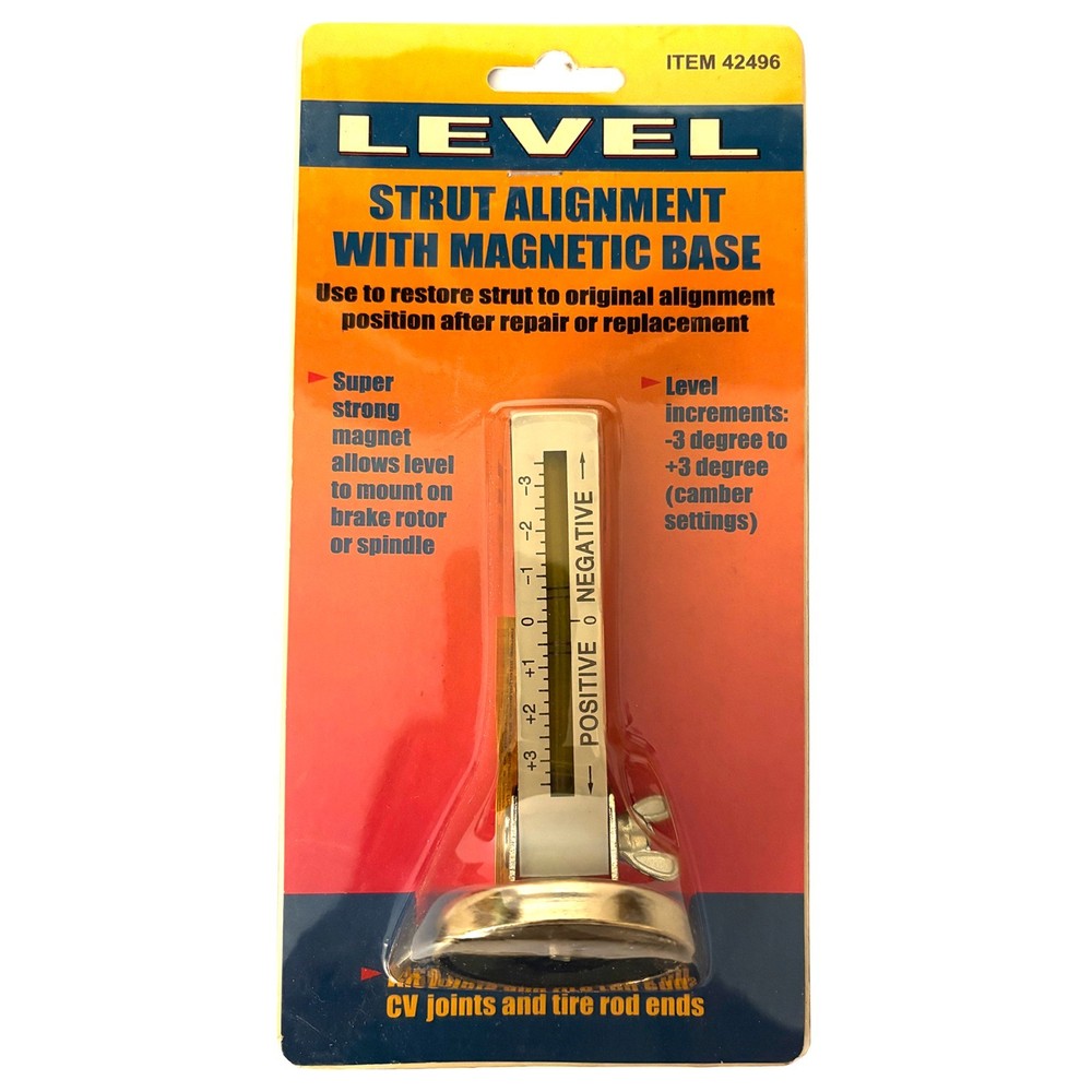 Wheel Alignment Front End Toe Gauge with Magnetic Strut Alignment Level Tool