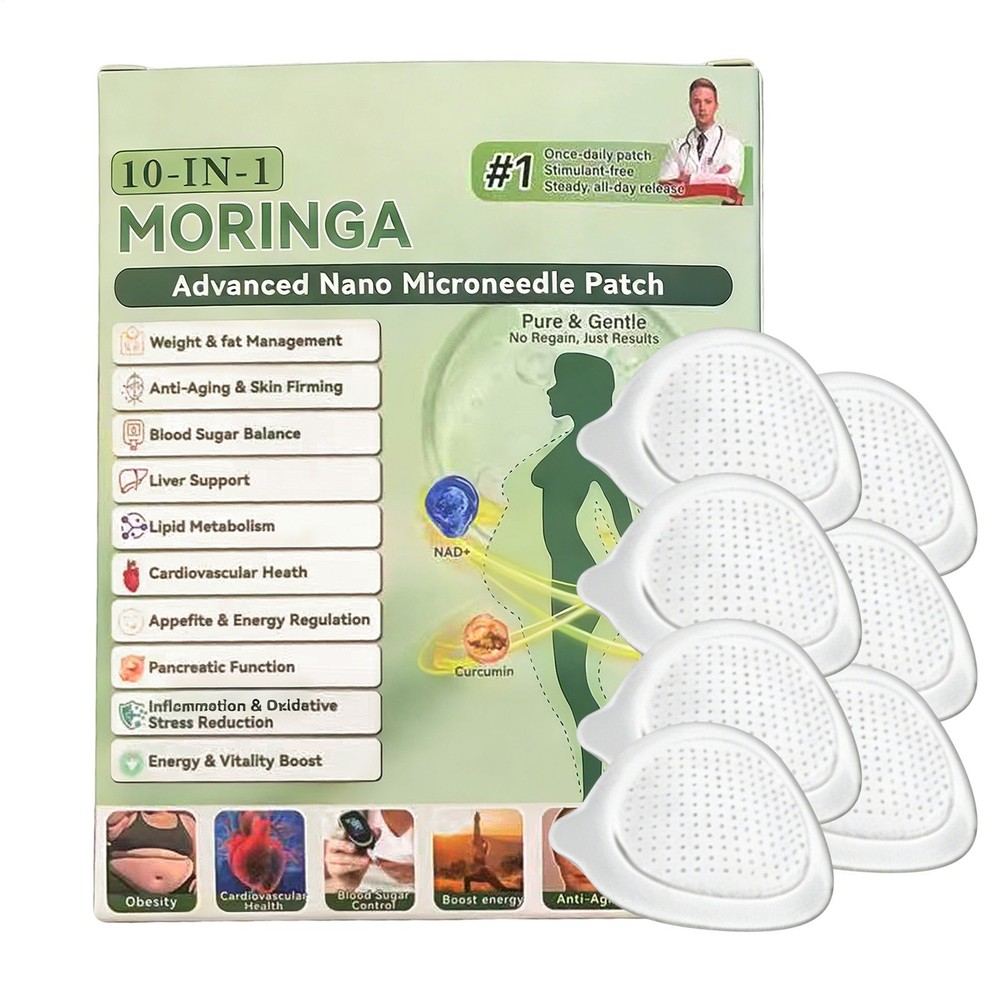 Moringa & Berberine 10-IN-1 Advanced Nano Microneedle Patch - 7pcs/box (1-3 BOX)