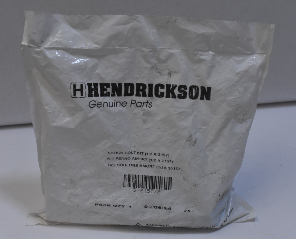 Hendrickson Shock Bolt Kit 1/2" A-2157 S-2157/2 Hardware Replacement Pack