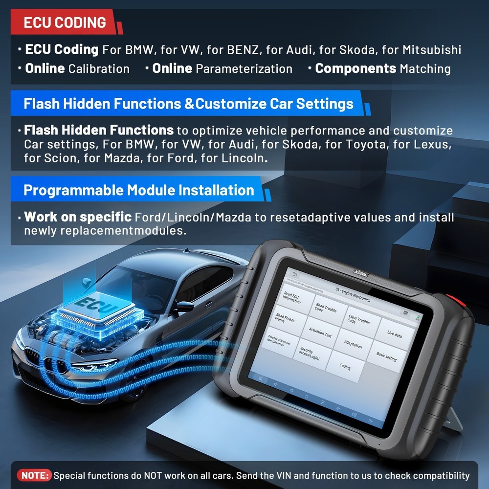 2025 XTOOL D8S V2.0 Auto Diagnostic OBD2 Scanner ECU Coding Topology 42+Services