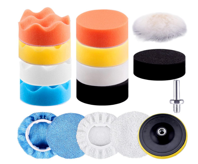 Wool Buffing Polishing Pad Kit, Drill Buffer Attachment 3 Inch New
