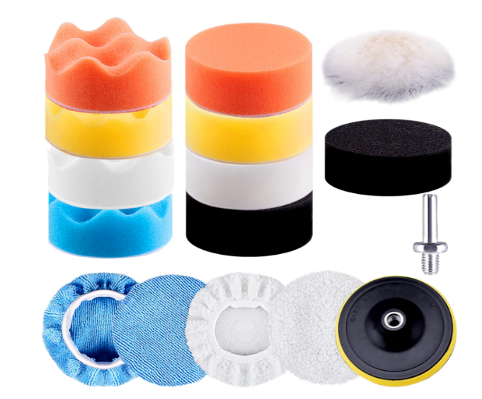 Wool Buffing Polishing Pad Kit, Drill Buffer Attachment 3 Inch New