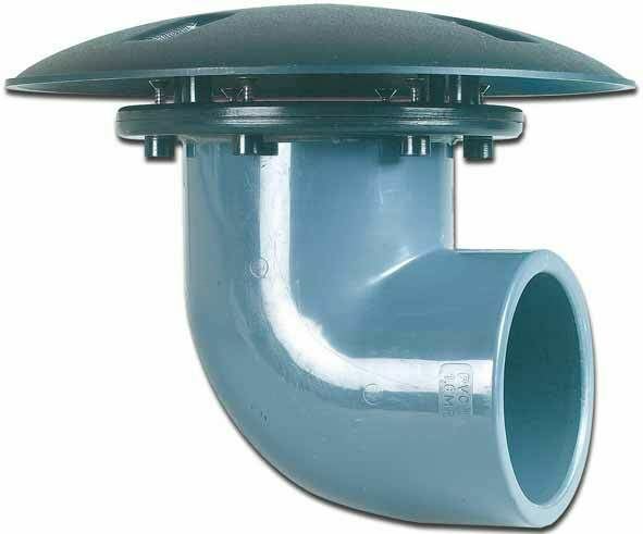 United Aquatics Bottom Drain 90 4 inch