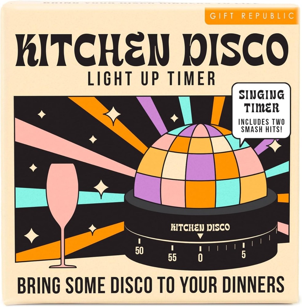 ⏱️ Kitchen Disco Timer – Light-Up 60-Minute Cooking Gadget ✨ USB Rechargeable 🎁