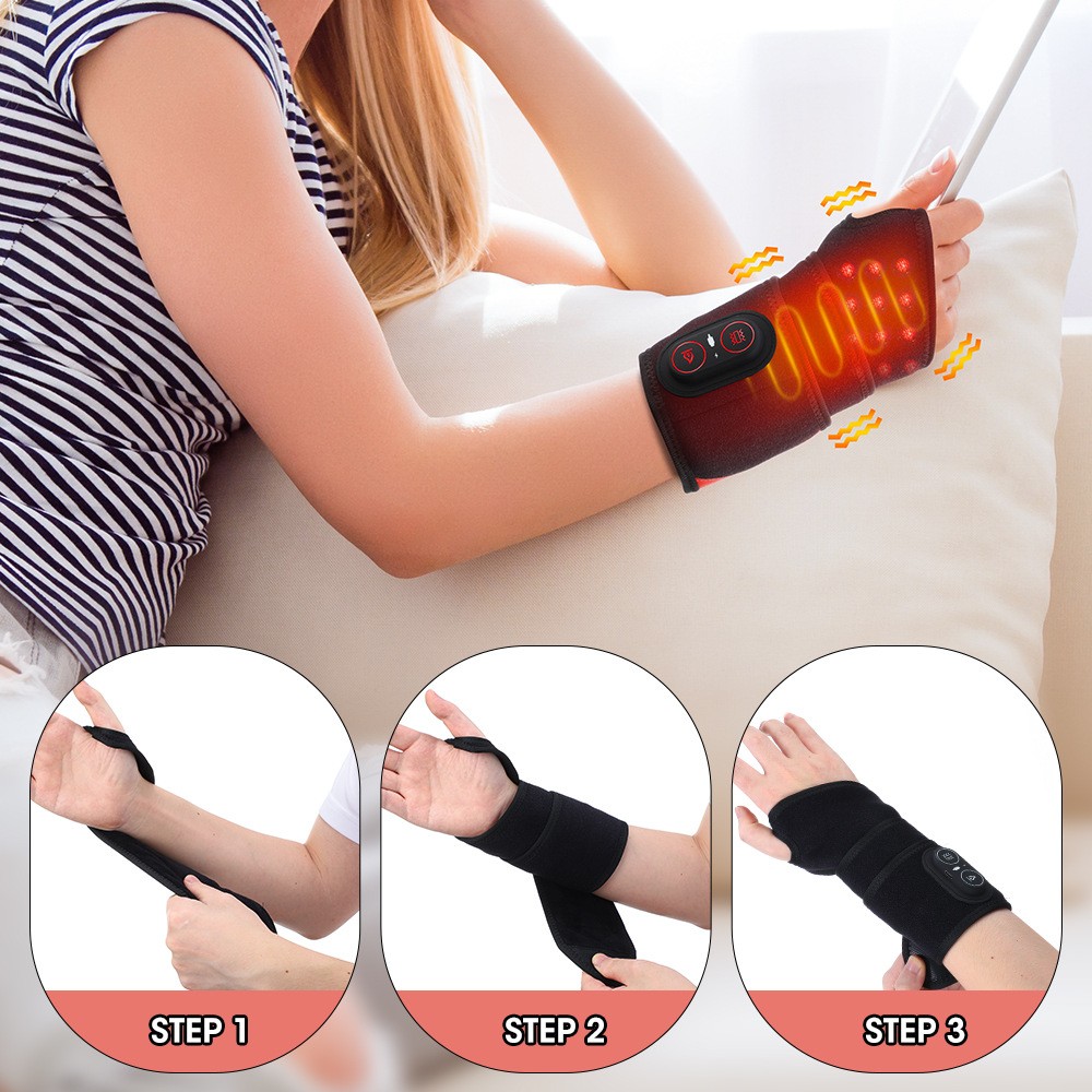 660nm&850nm Infrared Red Light Therapy Belt Wrap Pad For Wrist Joint Pain Relief