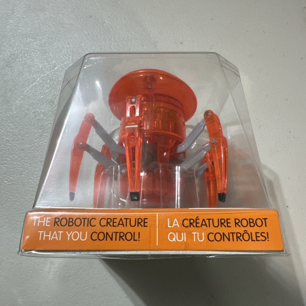 HEX BUG ORANGE SPIDER ROBOTIC CREATURE REMOTE CONTROL