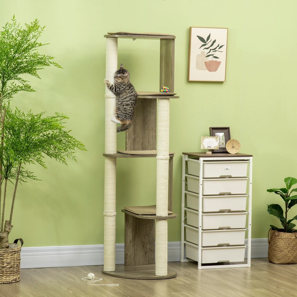 Cat Tree Tall for Climbing,Large Multilevel Cat Tower with Scratching Posts