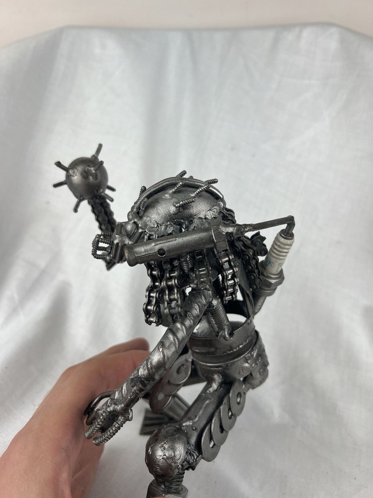 Metal Predator with Chain Flail & Shield | Handcrafted Model W/ Samurai Armor