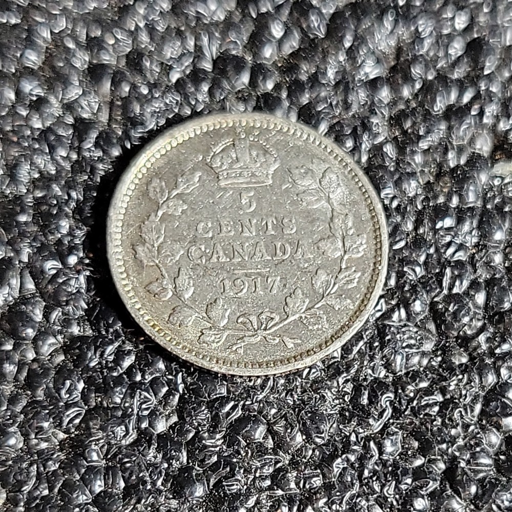 Canada 1917 Silver 5 Cents