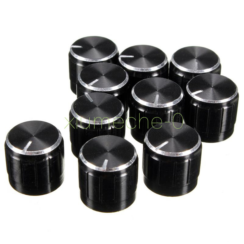 5pcs Volume Control Rotary Knobs For 6mm Dia Potentiometer Durable