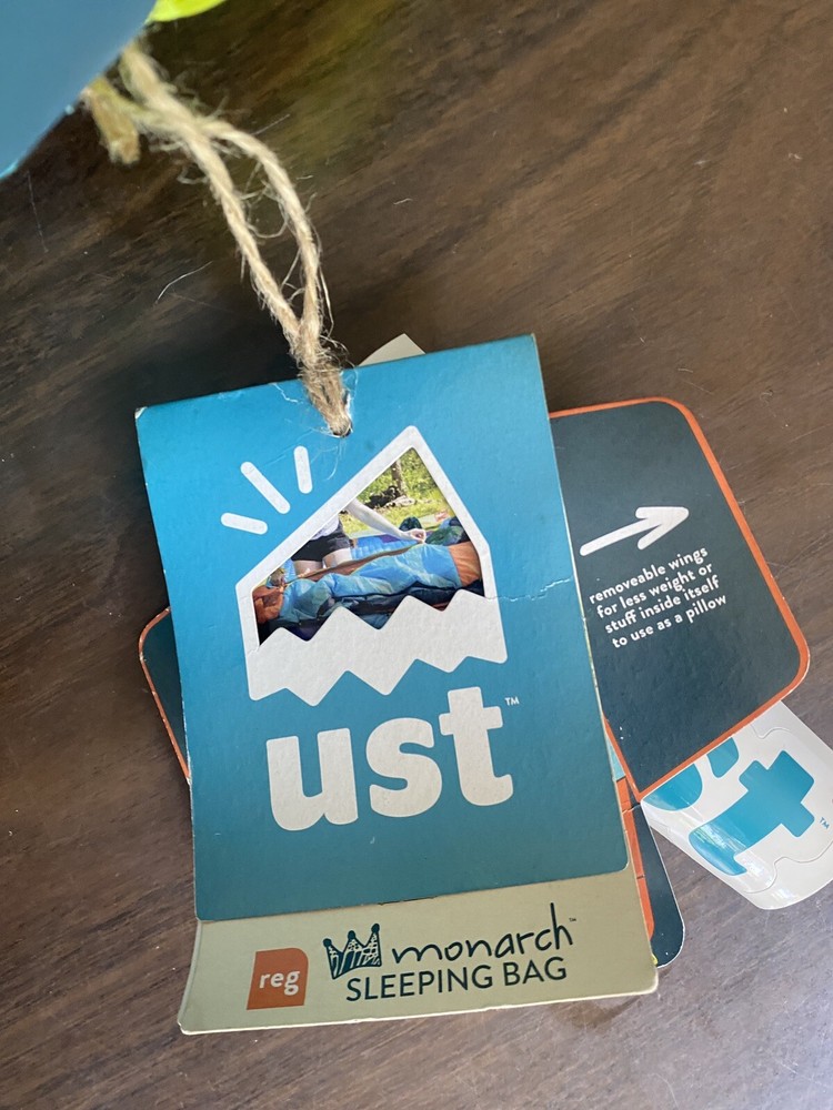 Ust Monarch Sleeping Bag with Temp Control and Carry Case Camping Regular Read