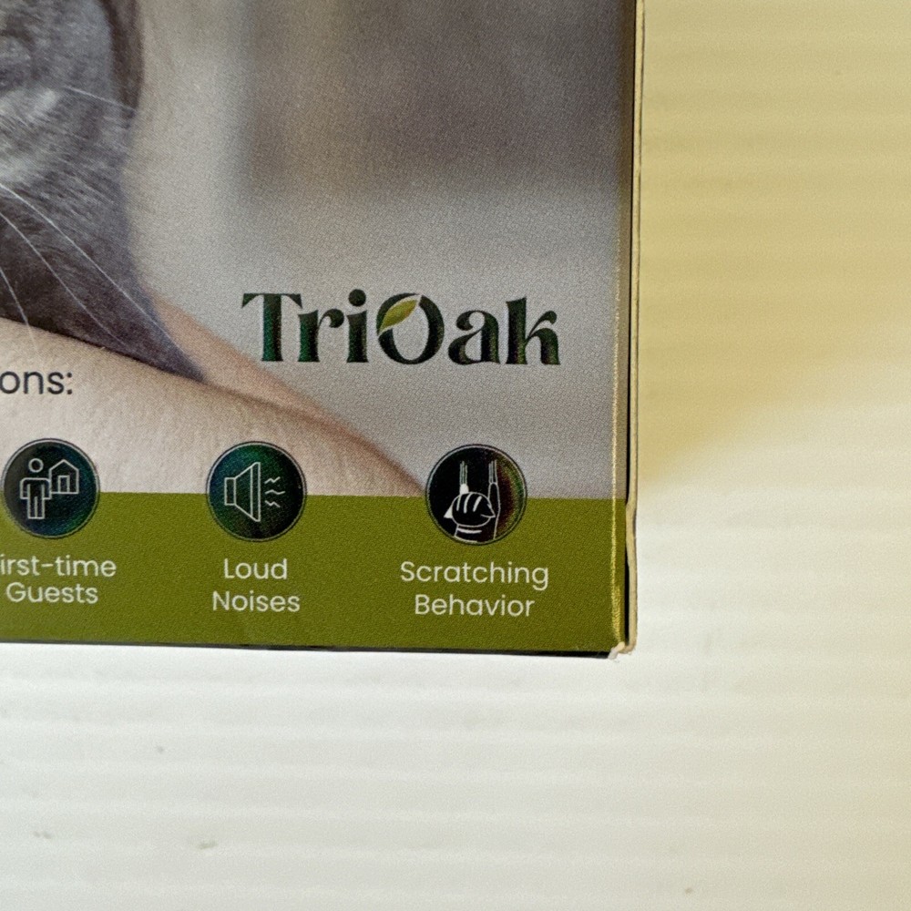TriOak Cat Calming Diffuser - Feline Anxiety Relief - Pheromone Diffuser 2-1 Fre
