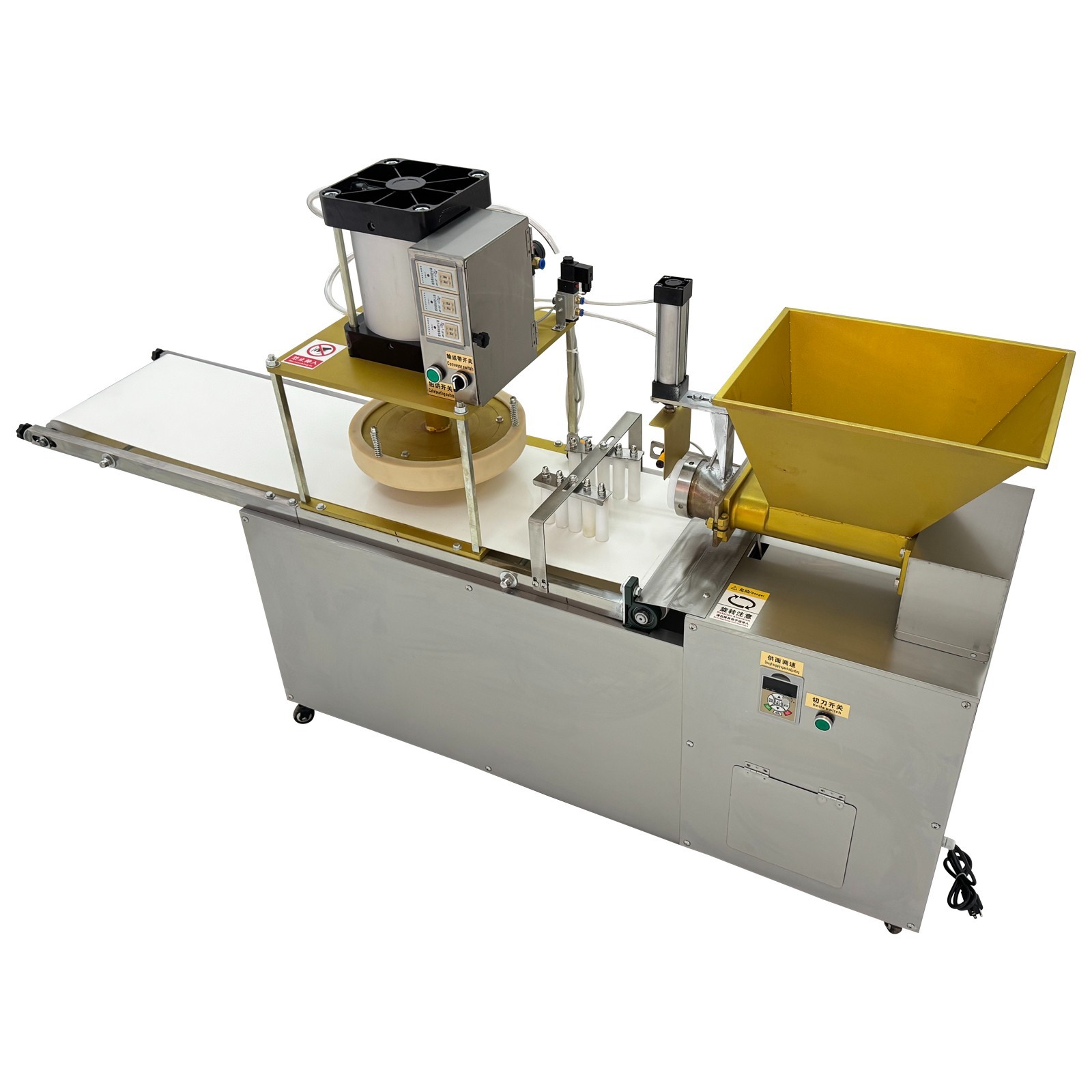 Commercial Auto Dough Divider & Dough Pastry Press Machine W/Air Pump 300-500g