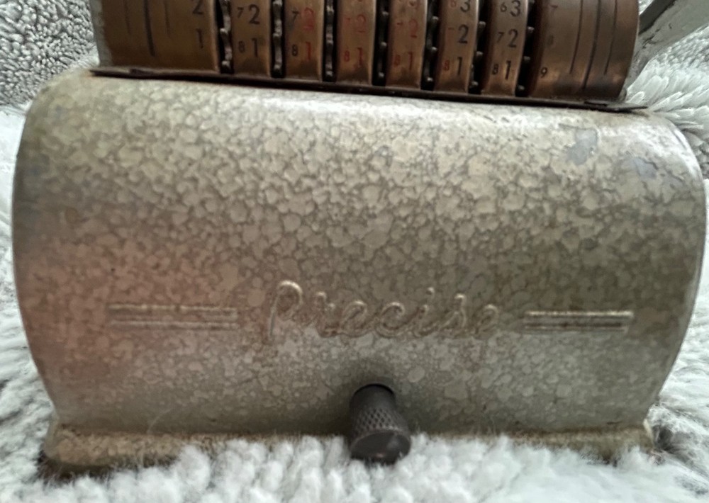 Vintage Precise Mechanical Adding Machine Lever Handle - 1940s - Chicago - Works