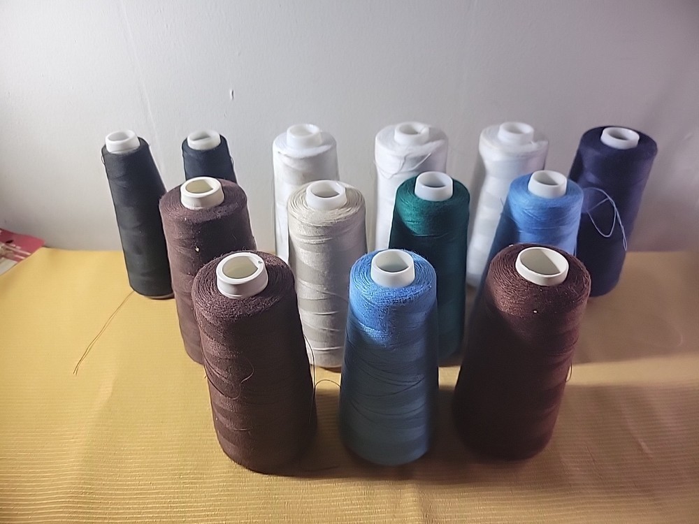 13  large open spools thread -Maxilock -Talon Surelock - Mixed Color