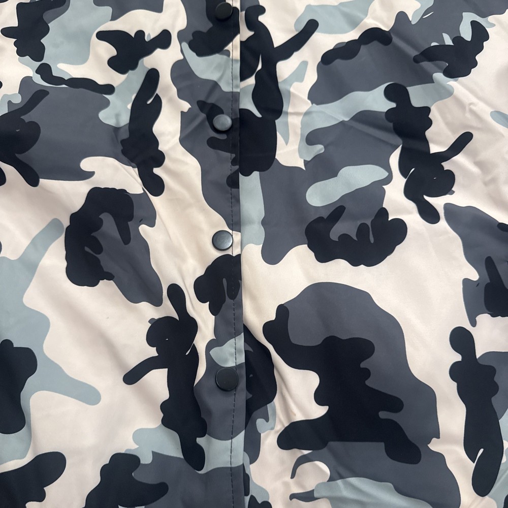 Edikted Camo Puffer Jacket Women's Small Snap Front Pockets