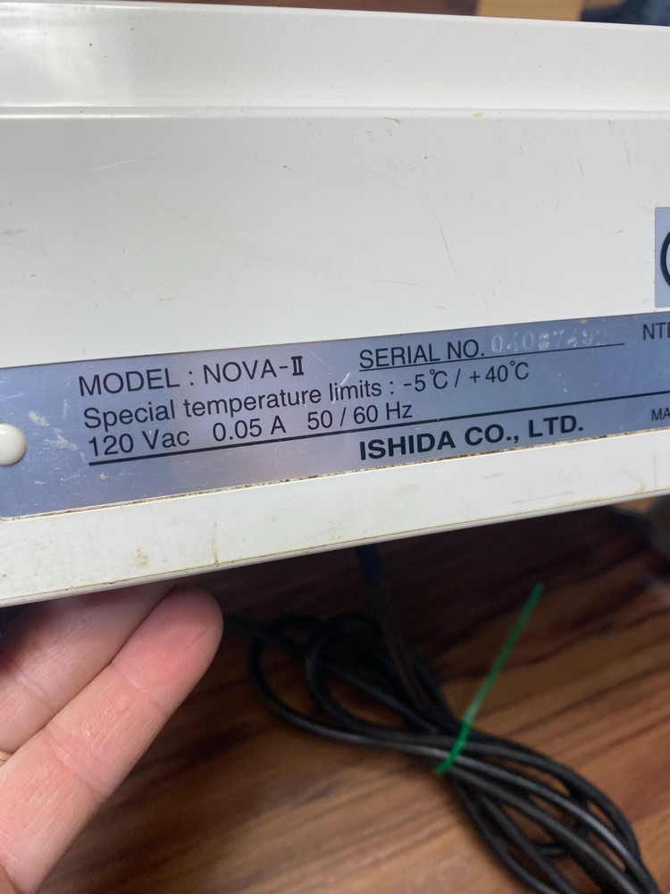 NOT WORKING FOR PARTS Ishida Counting Weighing Computing Scale NOVA-II