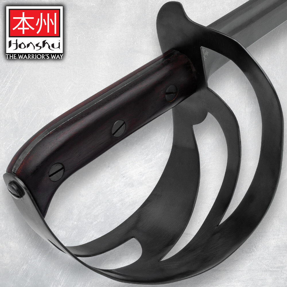 Honshu 1917 Hybrid Cutlass | Carbon Steel Blade | Pirate Sword | Overall 31 1/8"